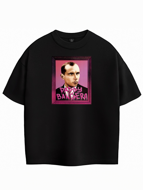Оверсайз Футболка "Daddy Bandera" Чорна 